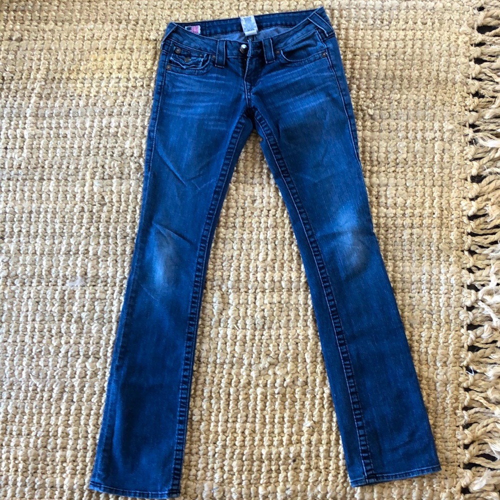 True Religion fit flare jeans Billy style denim